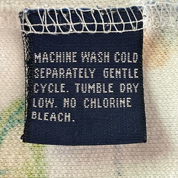 Nautica Knit Hawaiian Button Down Shirt Mens LARGE Tropical Postal Travel Print - Picture 8 of 9